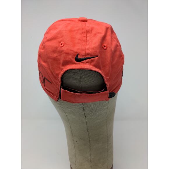 Nike Golf RZN Vapor Tiger Woods Strapback Hat Pink Red Embroidered SEE DESC - Picture 9 of 13